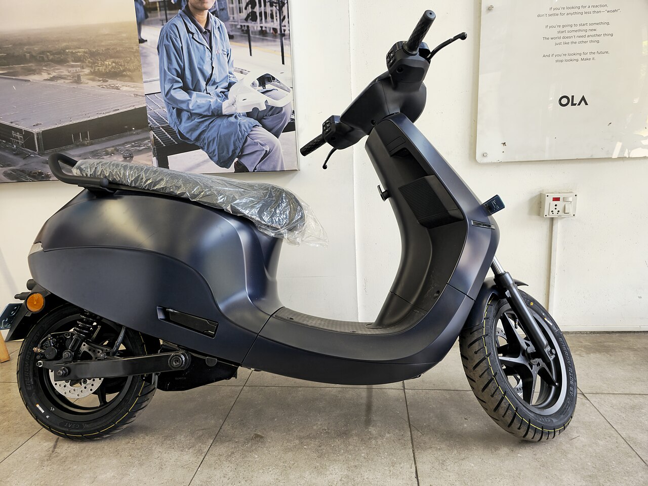 Ola S1 Pro electric scooter, blue colourway